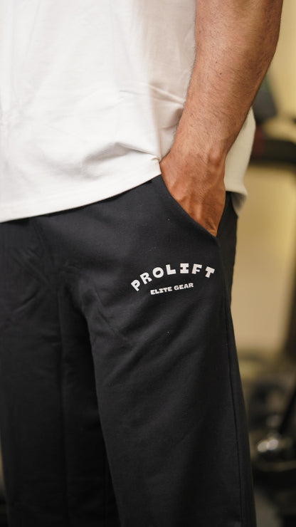 PROLFIT BLACK OVERSIZED PANTS