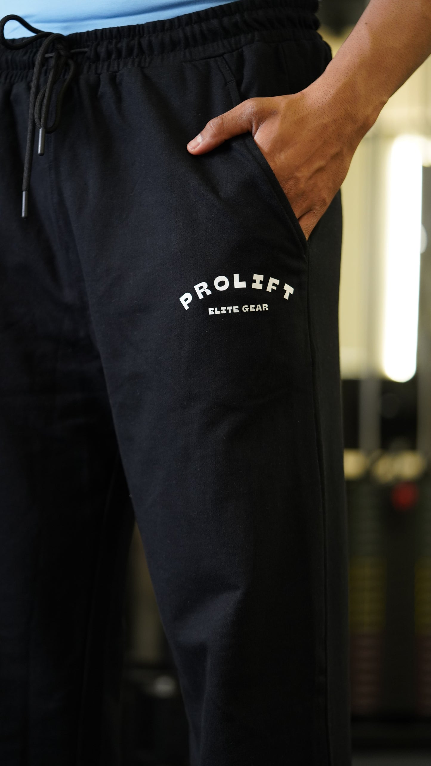 PROLFIT BLACK OVERSIZED PANTS