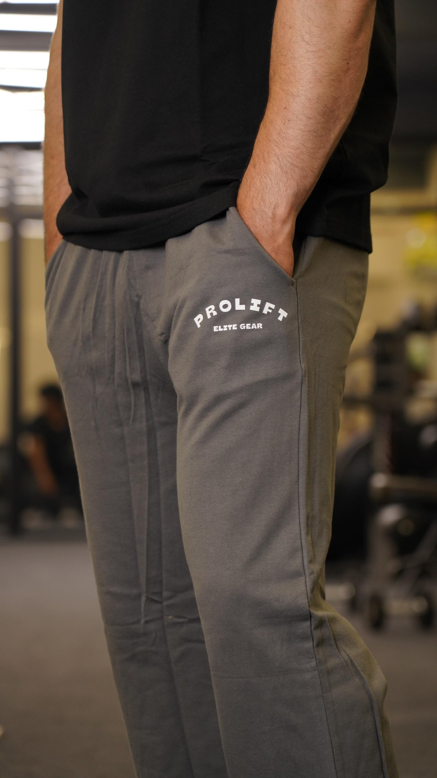 PROLIFT OVERSIZED GREY TRACKPANTS