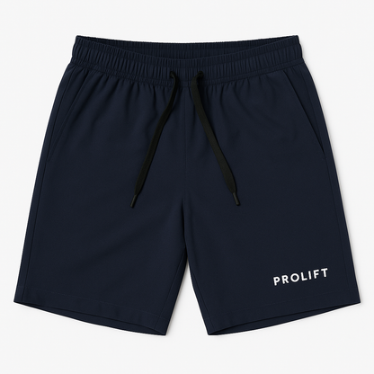MENS NAVY BLUE SHORTS WITH ZIPPER POCKETS