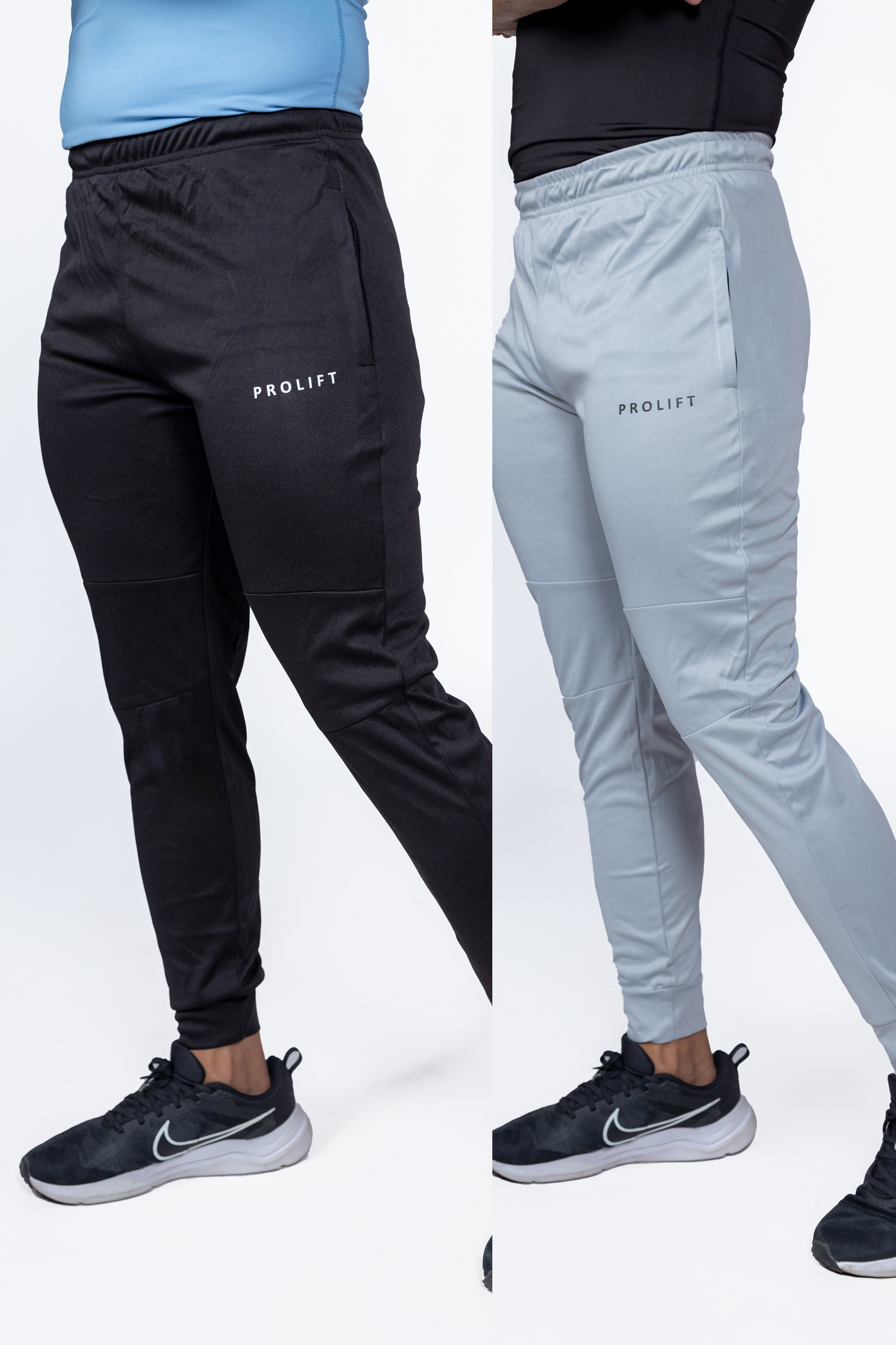 GREY AND BLACK TRACKPANTS COMBO