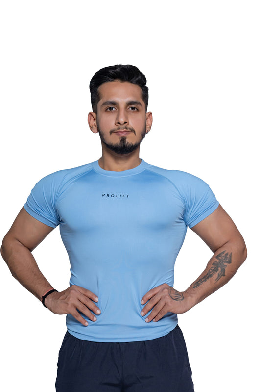 COMPRESSION TSHIRT BLUE