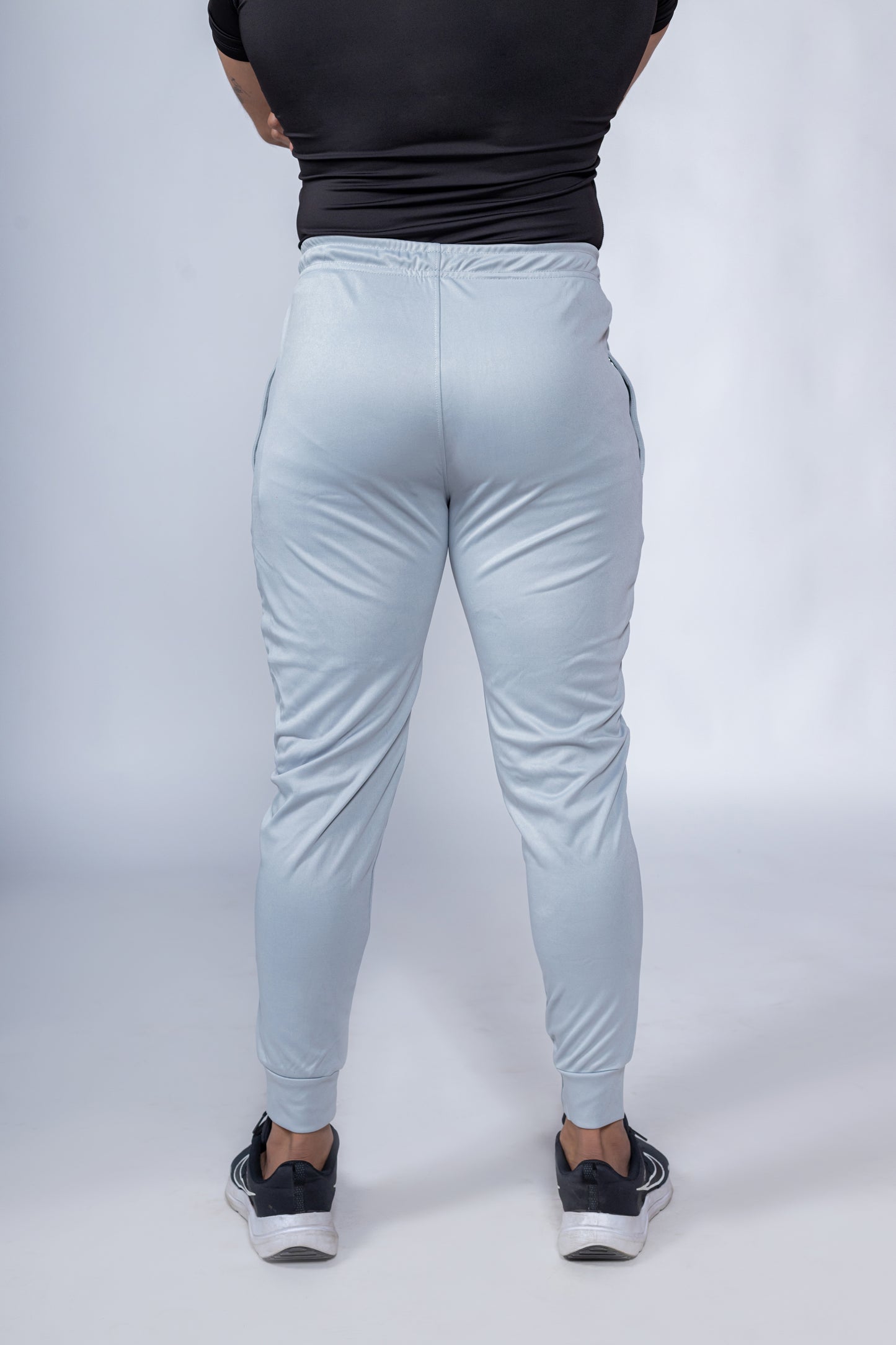 REGULAR TRACK PANTS-LIGHT GREY